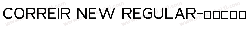 correir new regular字体转换